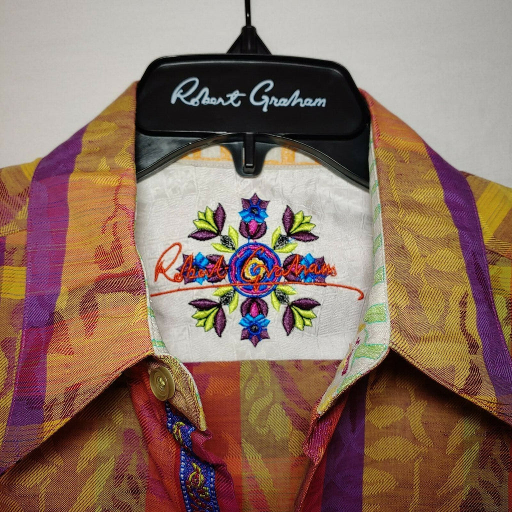 Robert Graham - Colorful Long Sleeve - Men's Medium Button Down Classic Fit