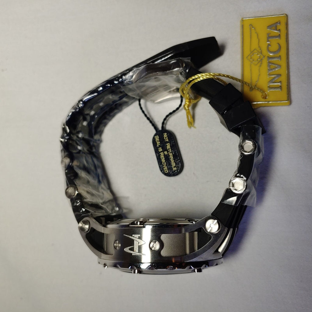 Invicta Men's 6182 Reserve Collection GMT Stainless Steel Black Rubber Watch