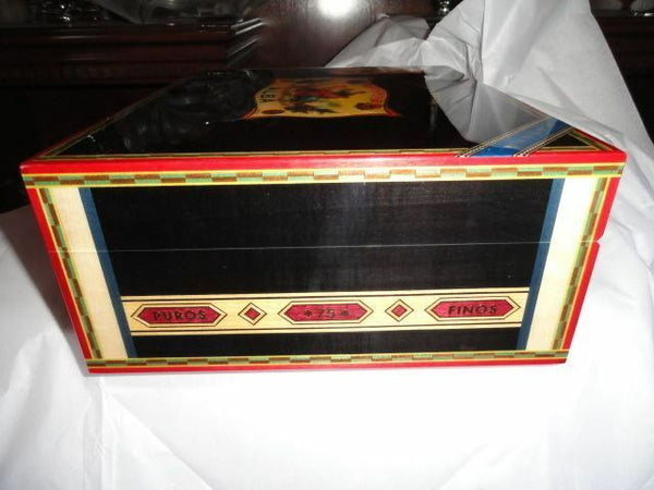 Elie Bleu Flor de Alba Black Humidor 75 Ct new in the original box