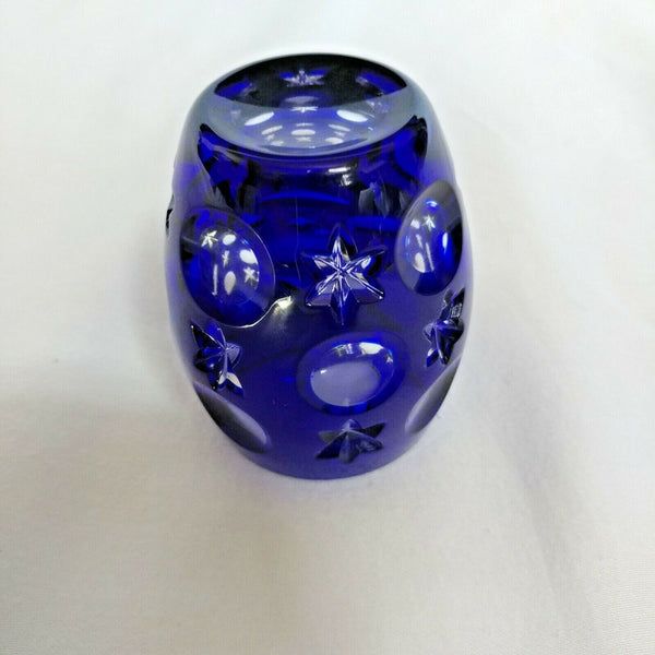 Faberge Galaxy Cobalt Blue Crystal Shot Glass