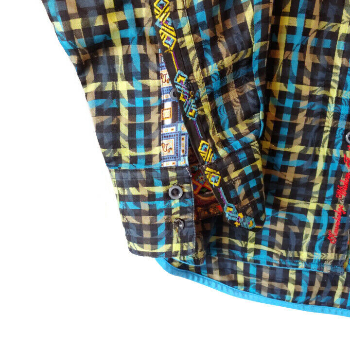 Robert Graham - Colorful Long Sleeve - Men's Medium Button Down Classic Fit