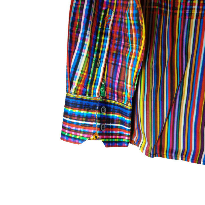 Robert Graham - Colorful Long Sleeve - Men's Medium Button Down Classic Fit