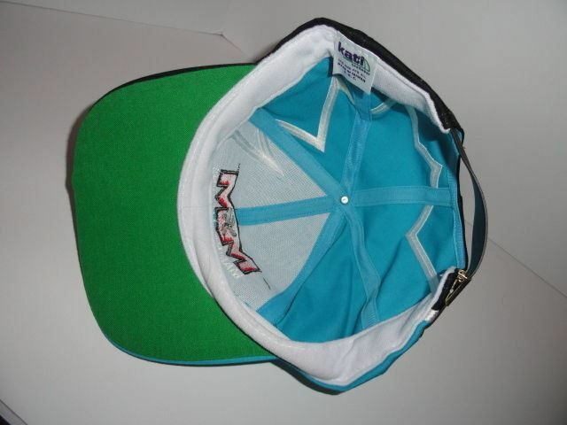 Marine Machine  Teal  jagged edge embroidered baseball cap