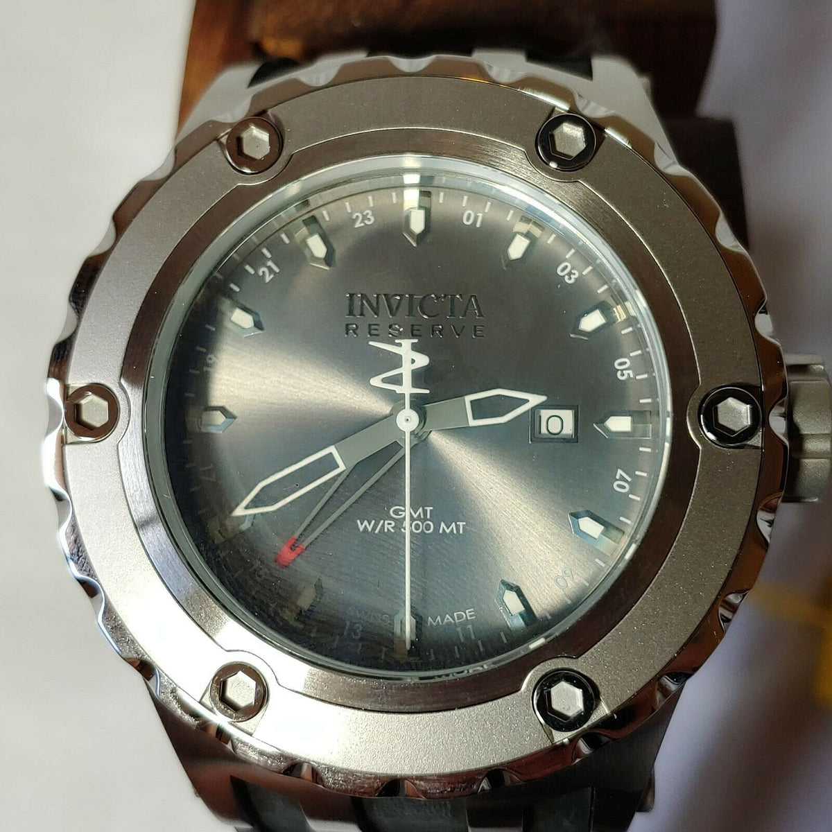 INVICTA SUBAQUA QUARTZ WATCH - STAINLESS STEEL CASE WITH GREY TONE RUBBER BAND