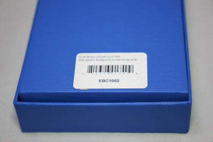 Elie Bleu Cigar Cutter Polished Rose Gold with Satin Black | EBC1002 New