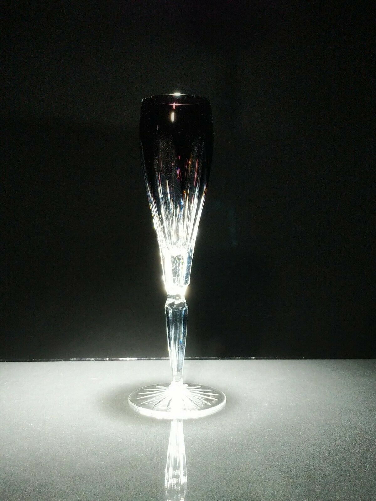 Faberge Colored Crystal Flutes without the original presentation case.