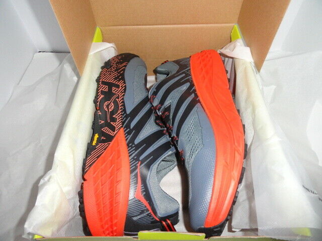 Hoka One Speedcoat 3 Gray and Orange  size 13 M