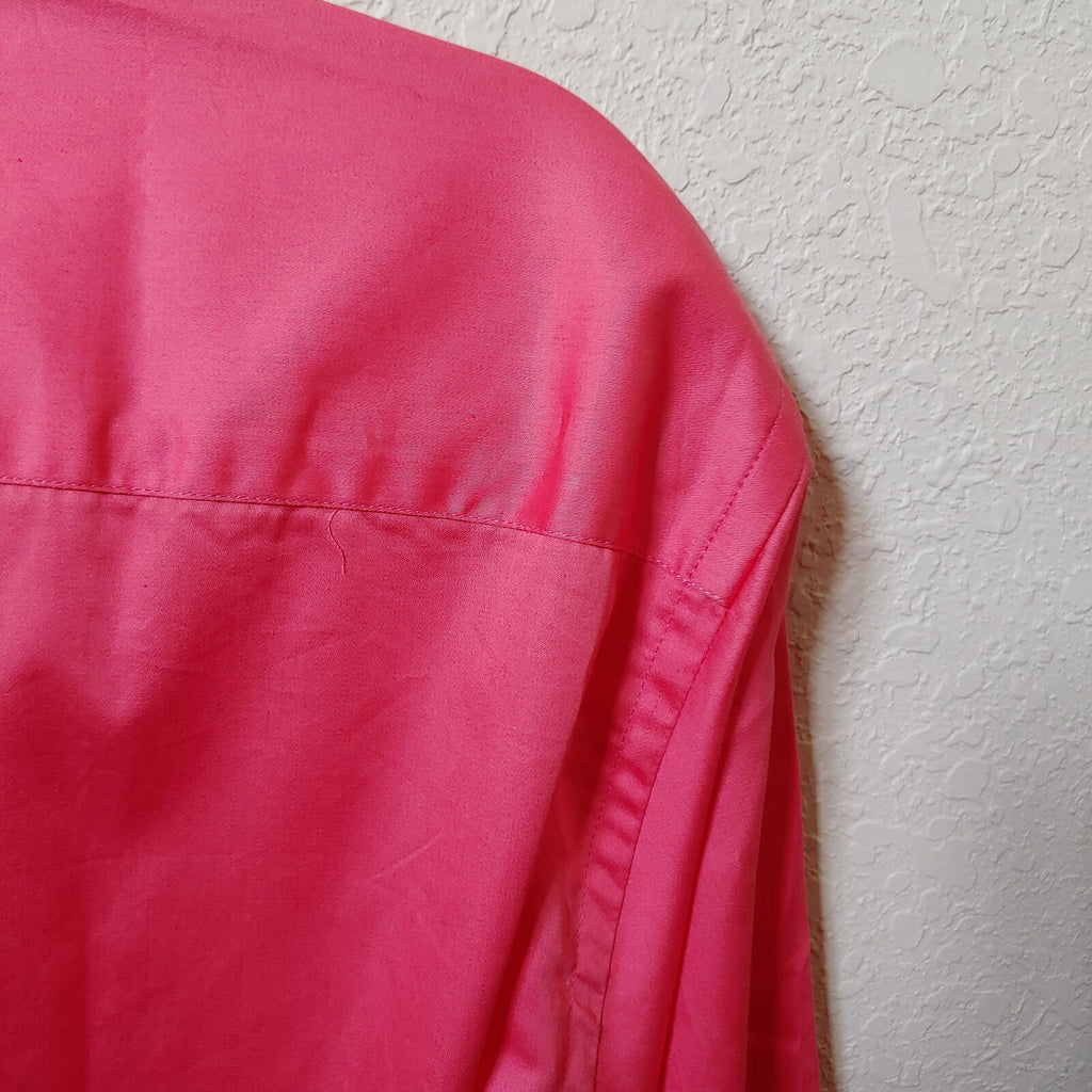 Debonair | Men's Pink Longsleeve Buttondown Casual Shirt | Sz. 3