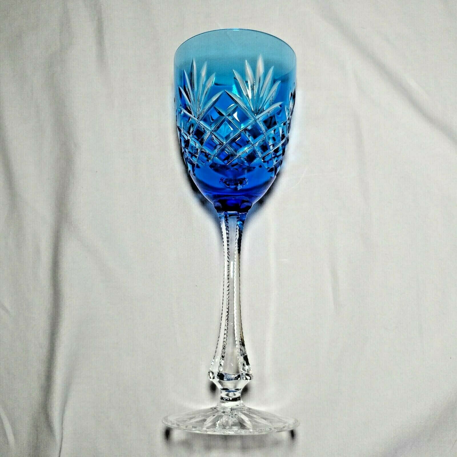 Faberge Odessa Sky Blue Crystal Glass
