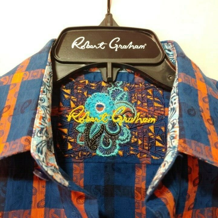 Robert Graham - Colorful Long Sleeve - Men's Medium Button Down Classic Fit