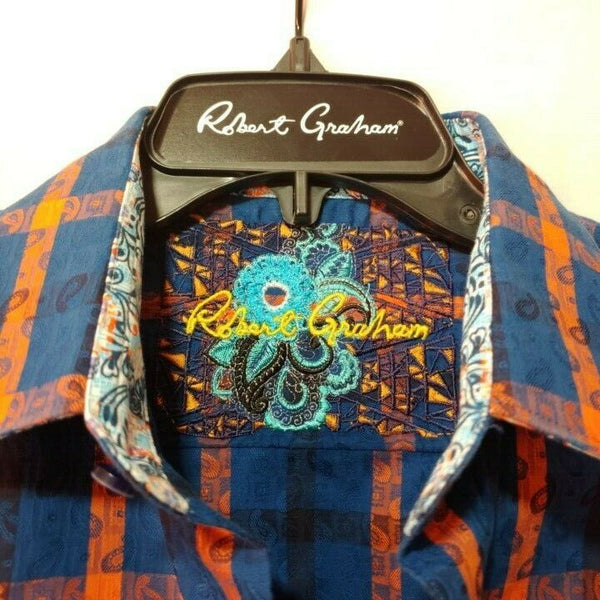 Robert Graham - Colorful Long Sleeve - Men's Medium Button Down Classic Fit