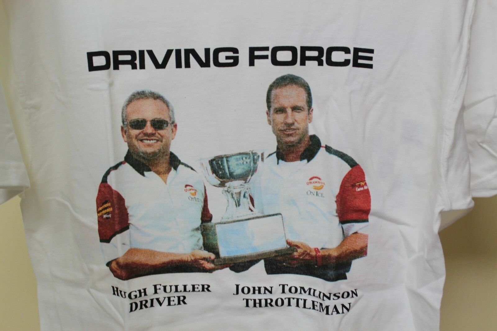 Driving Force Men's White Shirt Medium