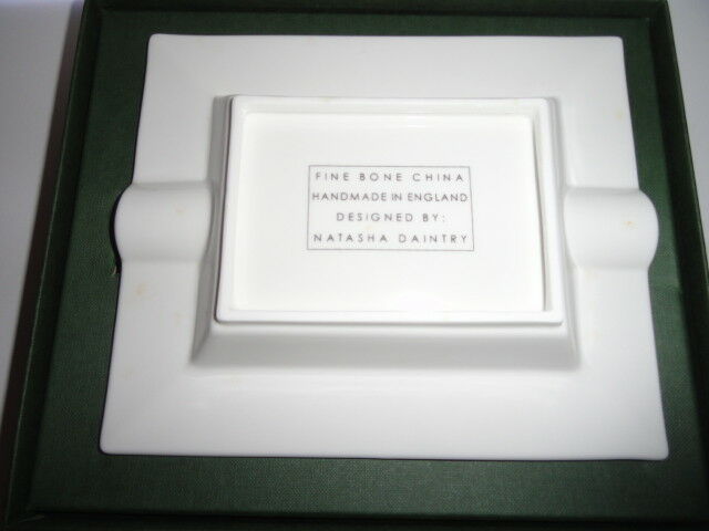 macanudo fine bone china ashtray without box
