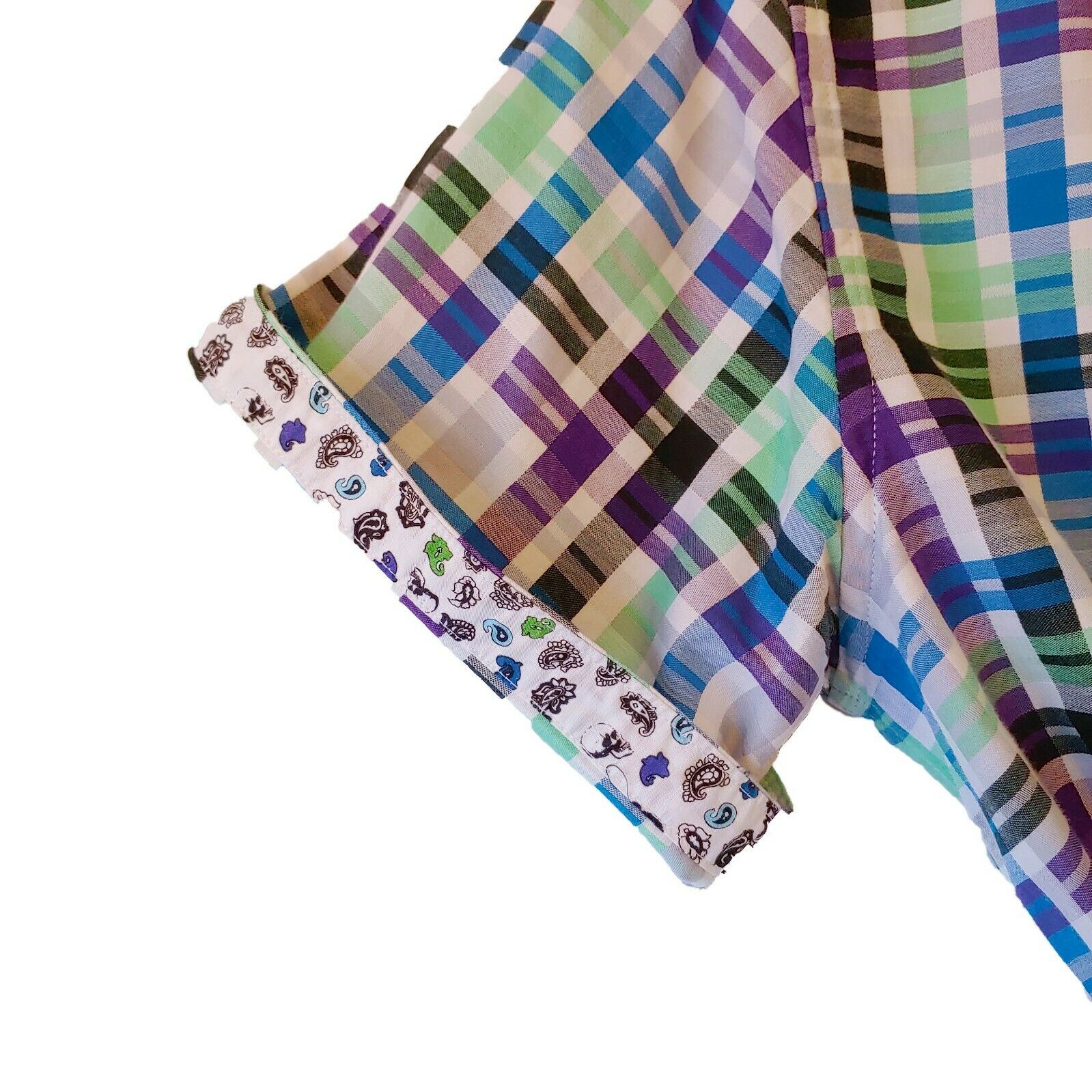 Robert Graham - Short Sleeve Mazzed Printed Sport Shirt Classic Fit - Medium