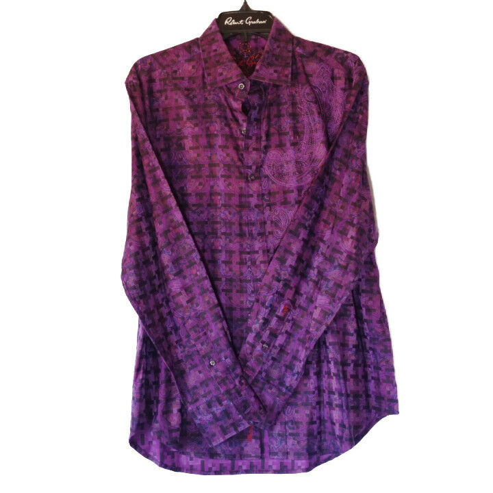 Robert Graham Colorful Long Sleeve Men's Medium Button Down Shirt