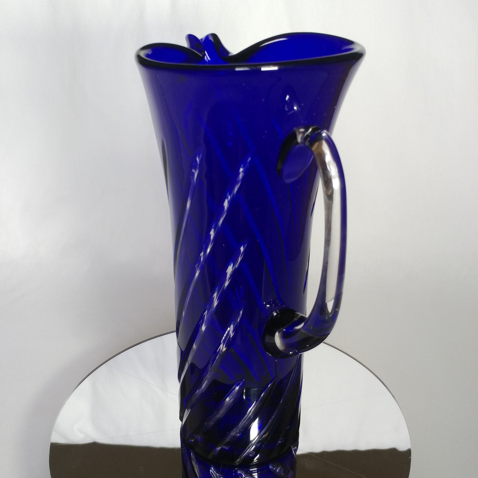 Blue Swirl Martini Pitcher