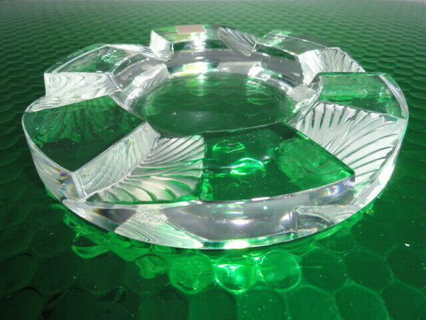 Lalique French Crystal Ashtray with sticker