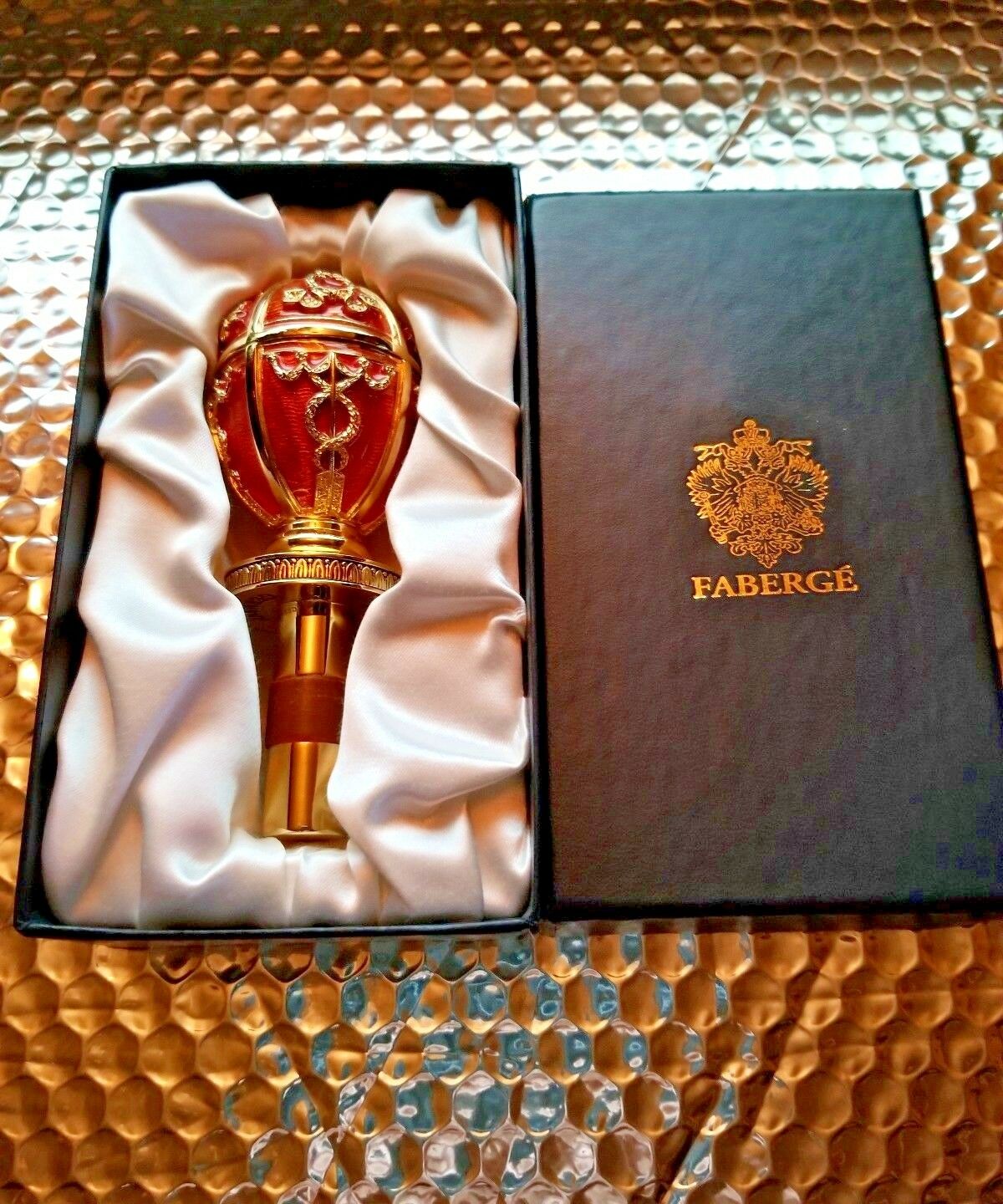 Faberge Red  Coronation  Bottle Stopper