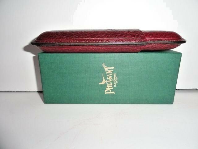 Pheasant Burgandy Leather  Case