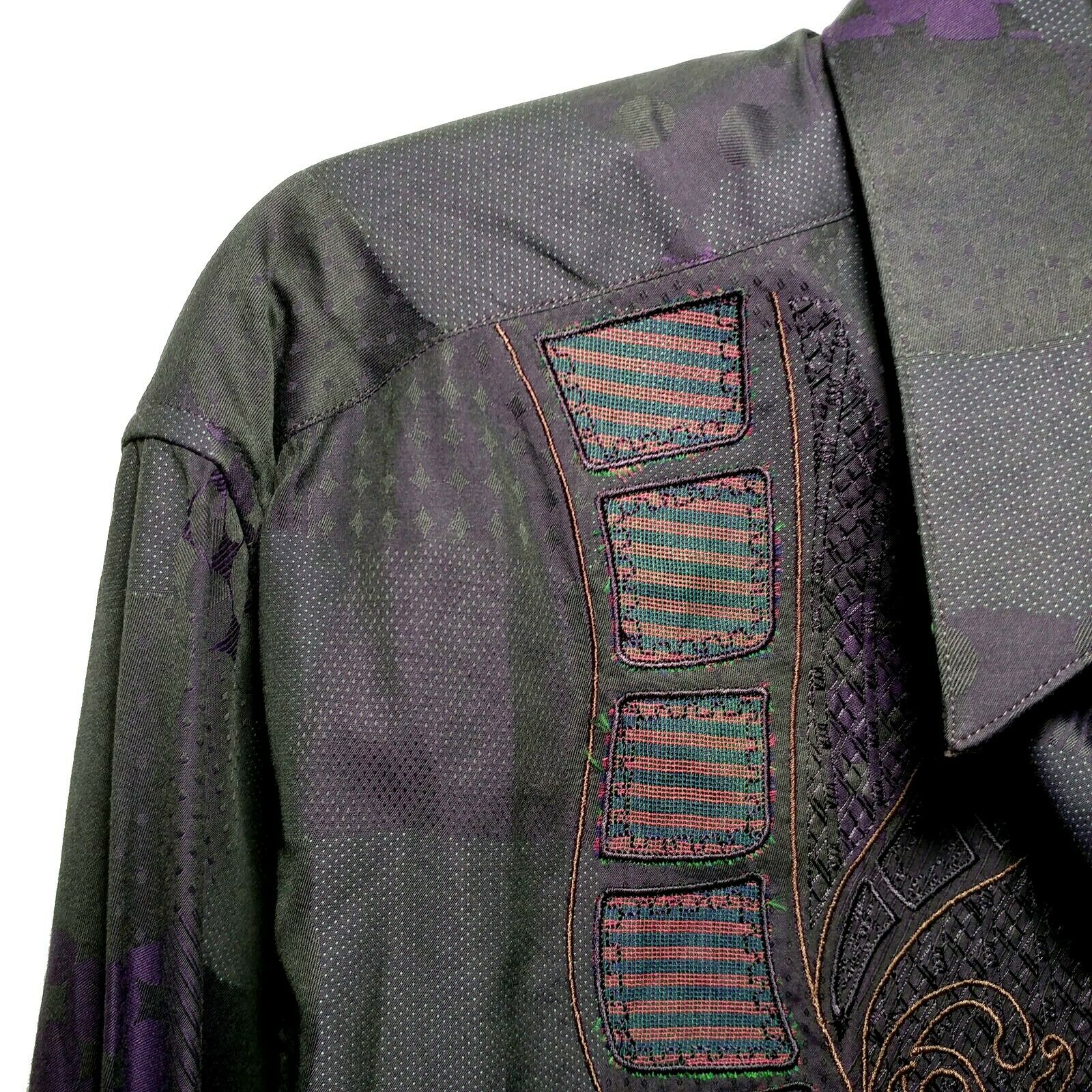 Robert Graham - Colorful Long Sleeve - Men's Medium Button Down Classic Fit  New