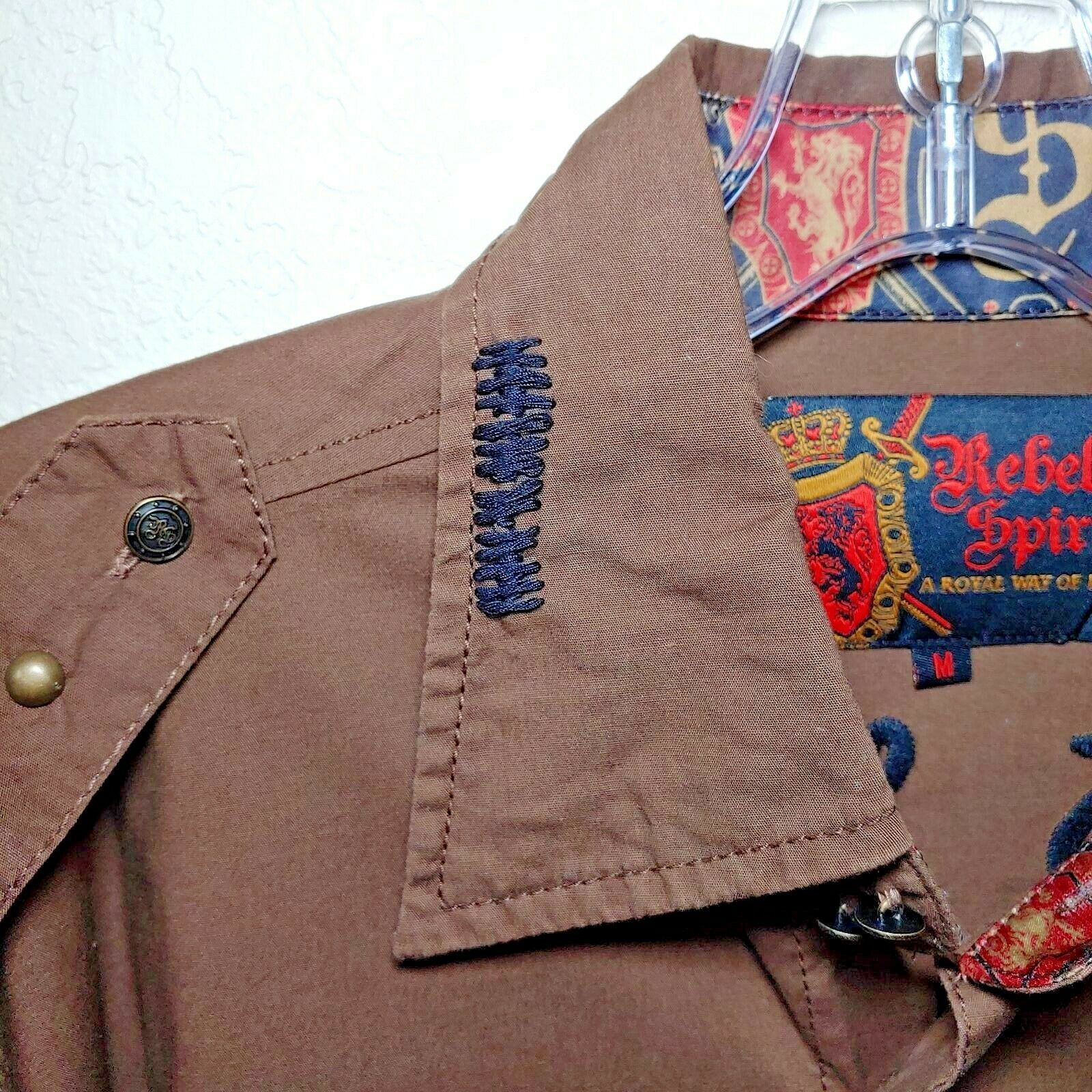 Rebel Spirit  Brown King of Kings Shirt Men's Medium