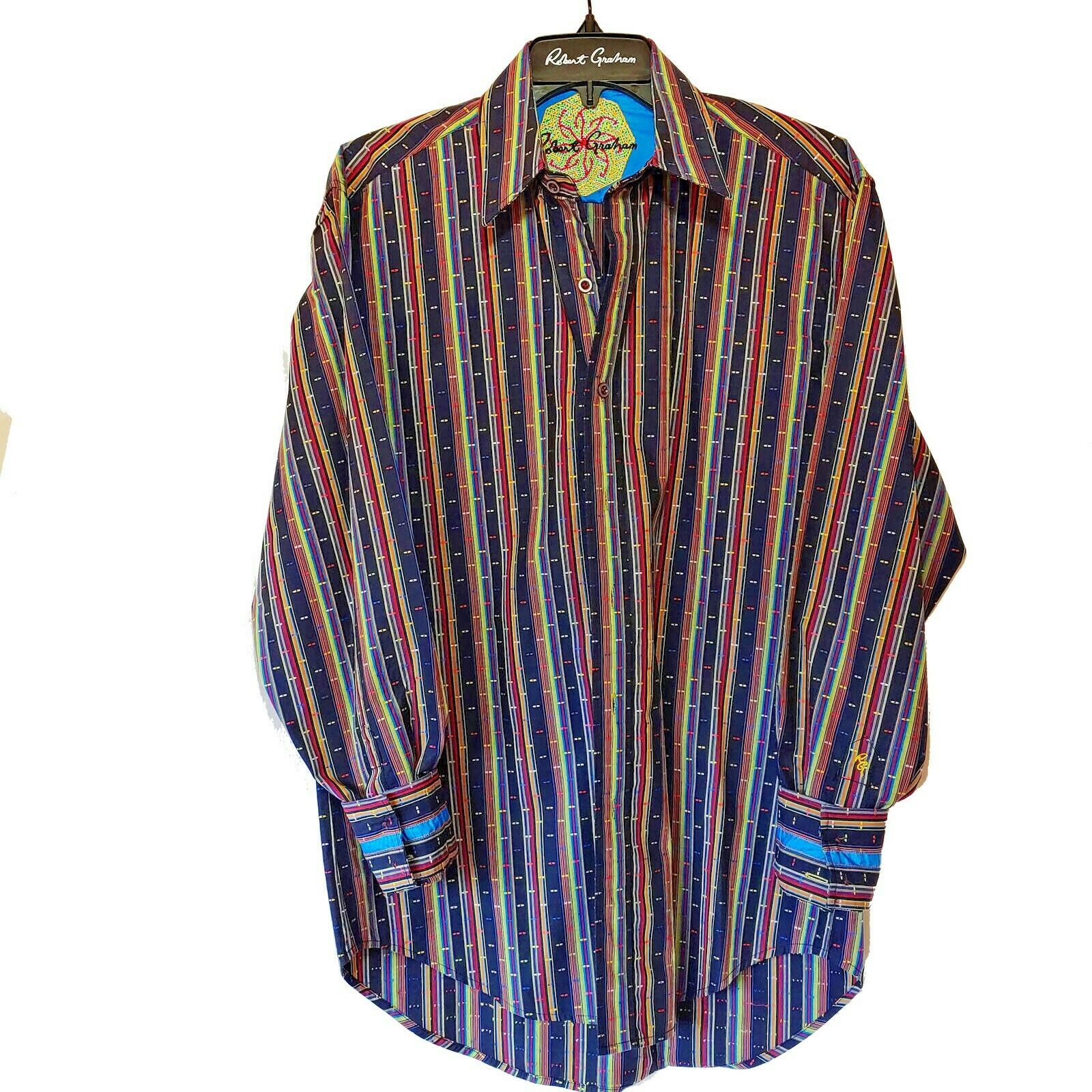 Robert Graham - Colorful Long Sleeve - Men's Medium Button Down Classic Fit