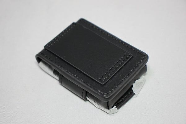 Elie Bleu Black Leather Case | Fits J-14 Covered Jet Lighters | EBPOUCH07