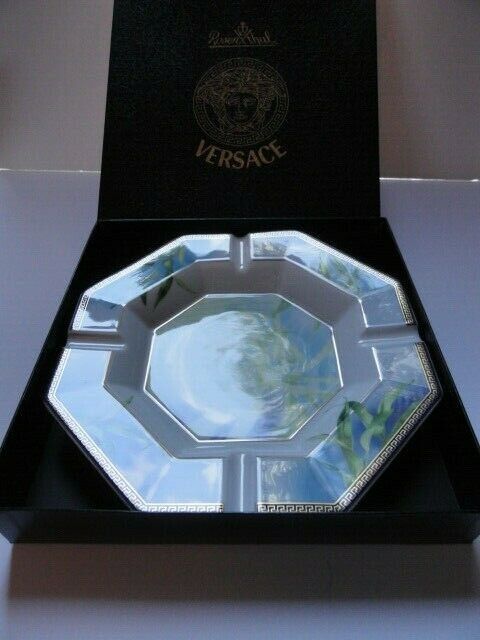 Versace by Rosenthal Jungle Large Porcelain Ashtray 9 inch
