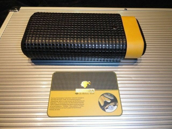Black & Gold Leather  Carrying Case