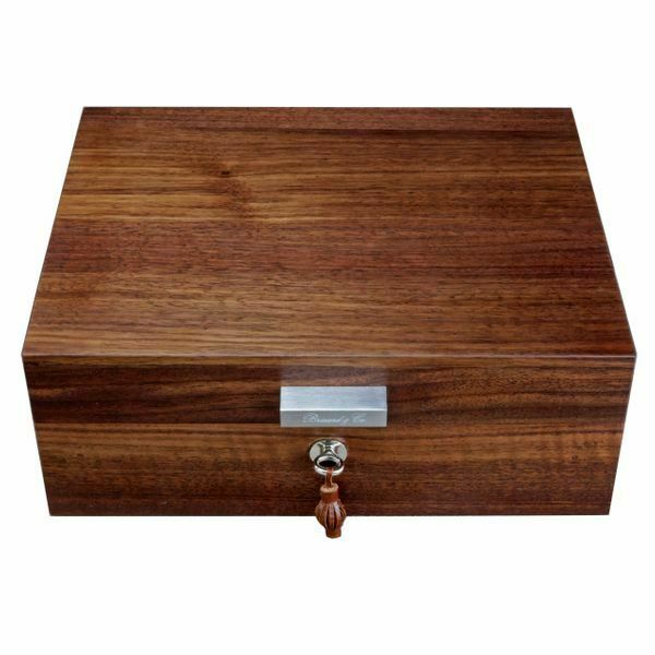 Brizard and Co. - "Organic Contempo" Cigar Humidor - Figured Walnut 30/40 Count