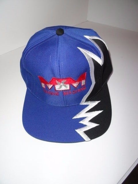 Marine Machine embroidered  blue  & black jagged edge baseball cap