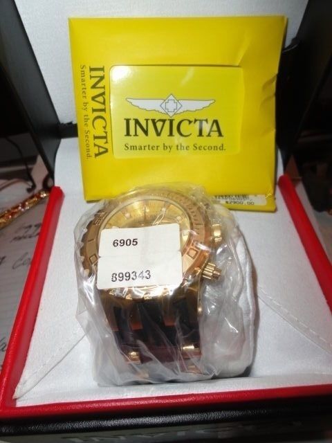 Invicta Subaqua  Model 6905 Specialty Chronograph Gold Plated Swiss Watch