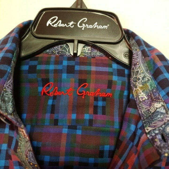 Robert Graham - Colorful Long Sleeve - Men's Medium Button Down Classic Fit