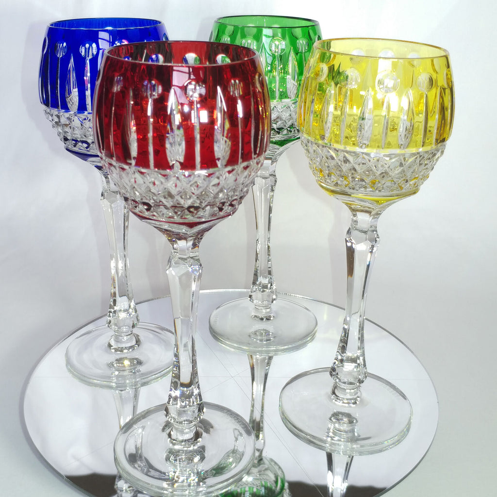 FABERGE XENIA IMPERIAL CASED CUT TO CLEAR CRYSTAL GOBLET SIGNED