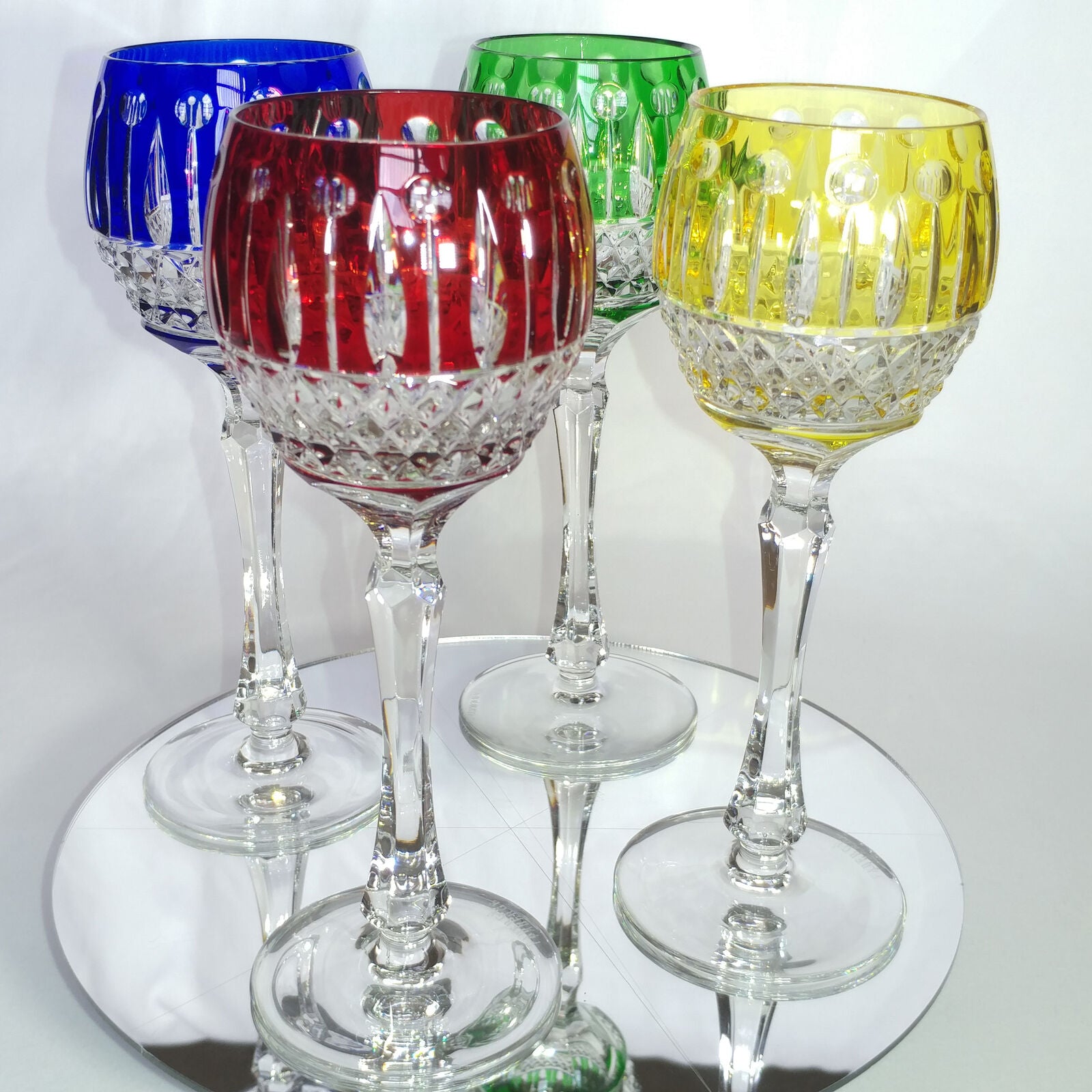 FABERGE XENIA IMPERIAL CASED CUT TO CLEAR CRYSTAL GOBLET SIGNED