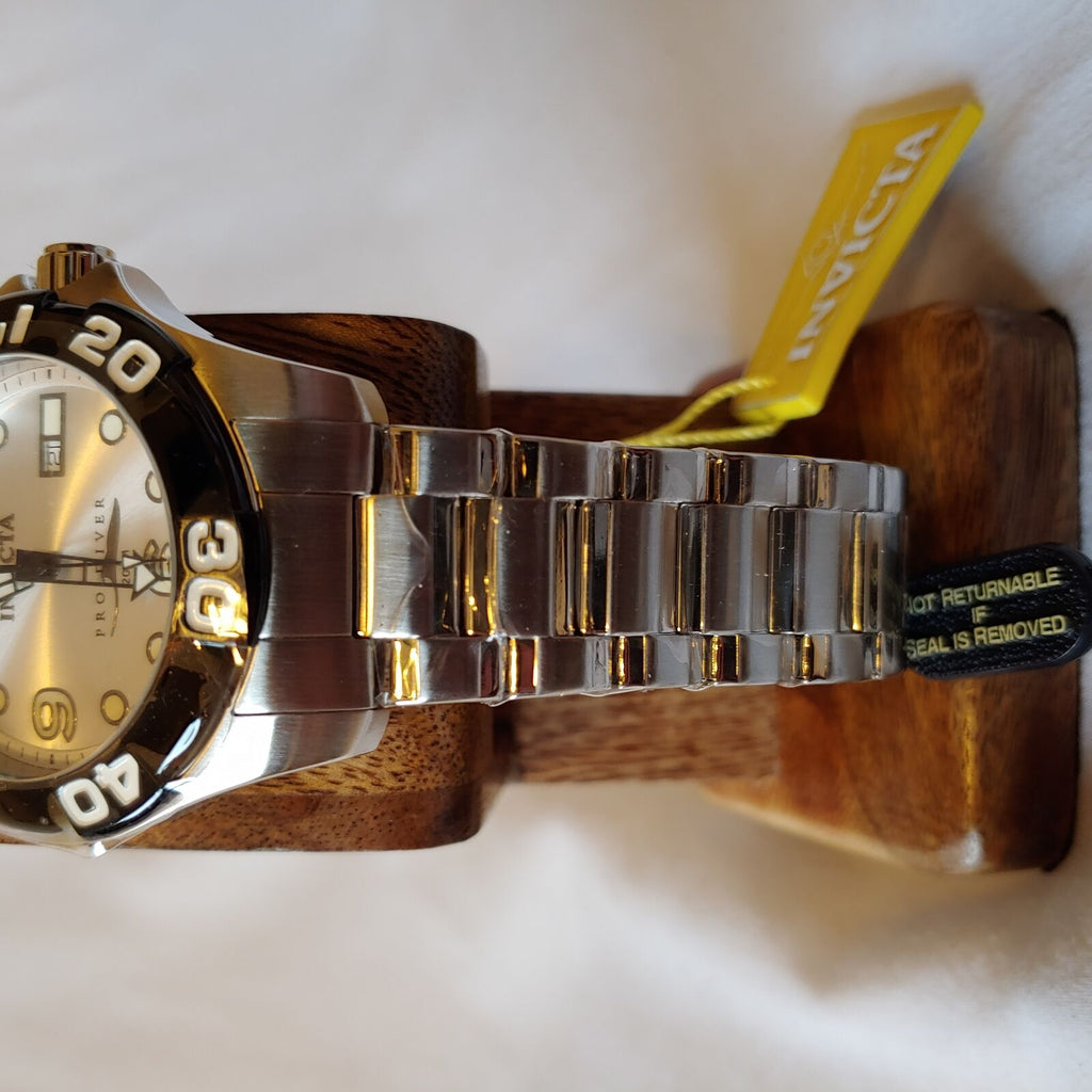 INVICTA PRO DIVER SWISS MOVEMENT QUARTZ WATCH - BLACK, STAINLESS STEEL CASE BAND