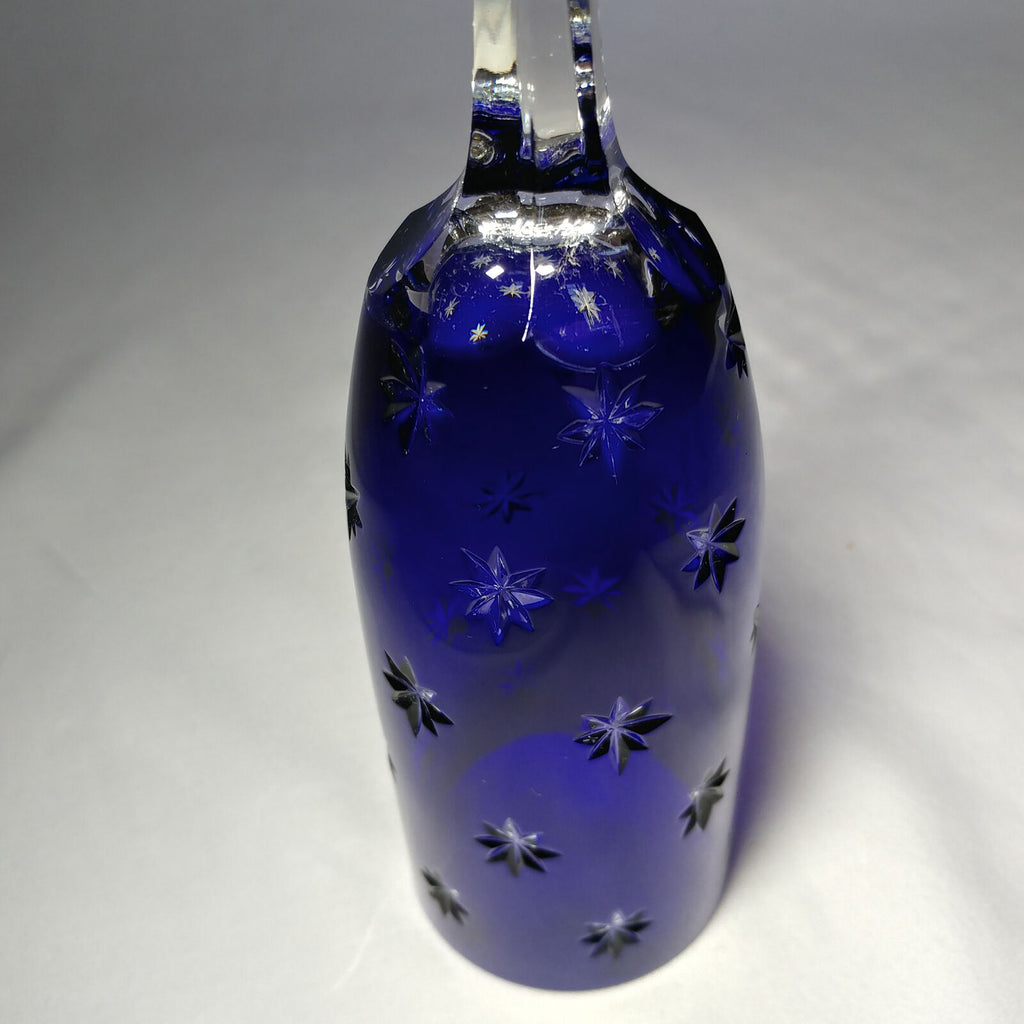Faberge Galaxy Cobalt Bleu Crystal Flute Glass