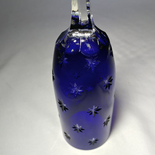 Faberge Galaxy Cobalt Bleu Crystal Flute Glass