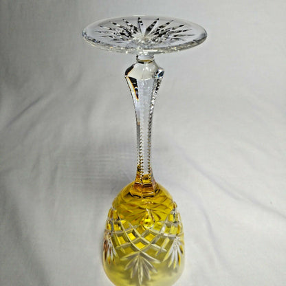 Faberge Odessa Yellow Crystal Glass