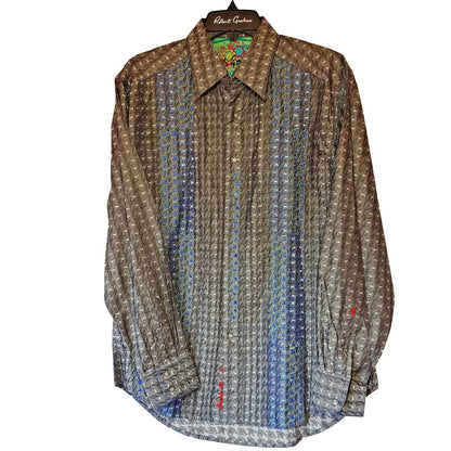 Robert Graham - Colorful Long Sleeve - Men's Medium Button Down Classic Fit