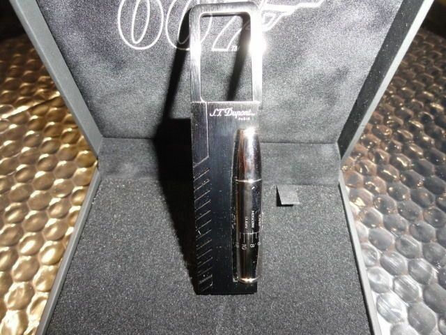 st dupont james bond 007 black pvd key ring