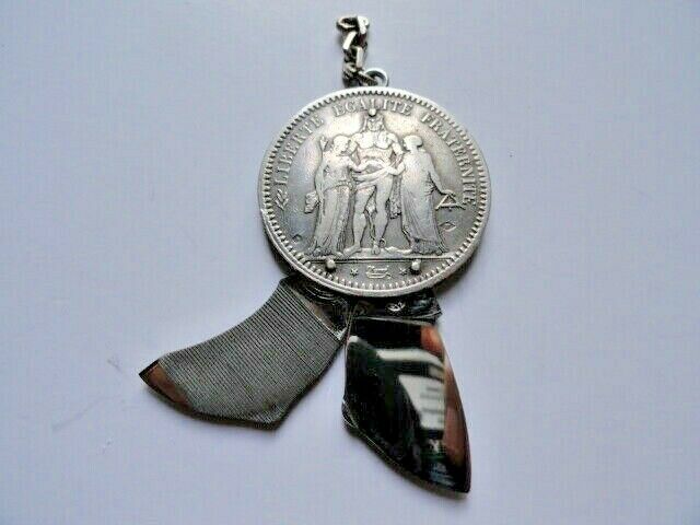 VINTAGE ELOI PERNET FRANCE 1868 SILVER COIN POCKET KNIFE