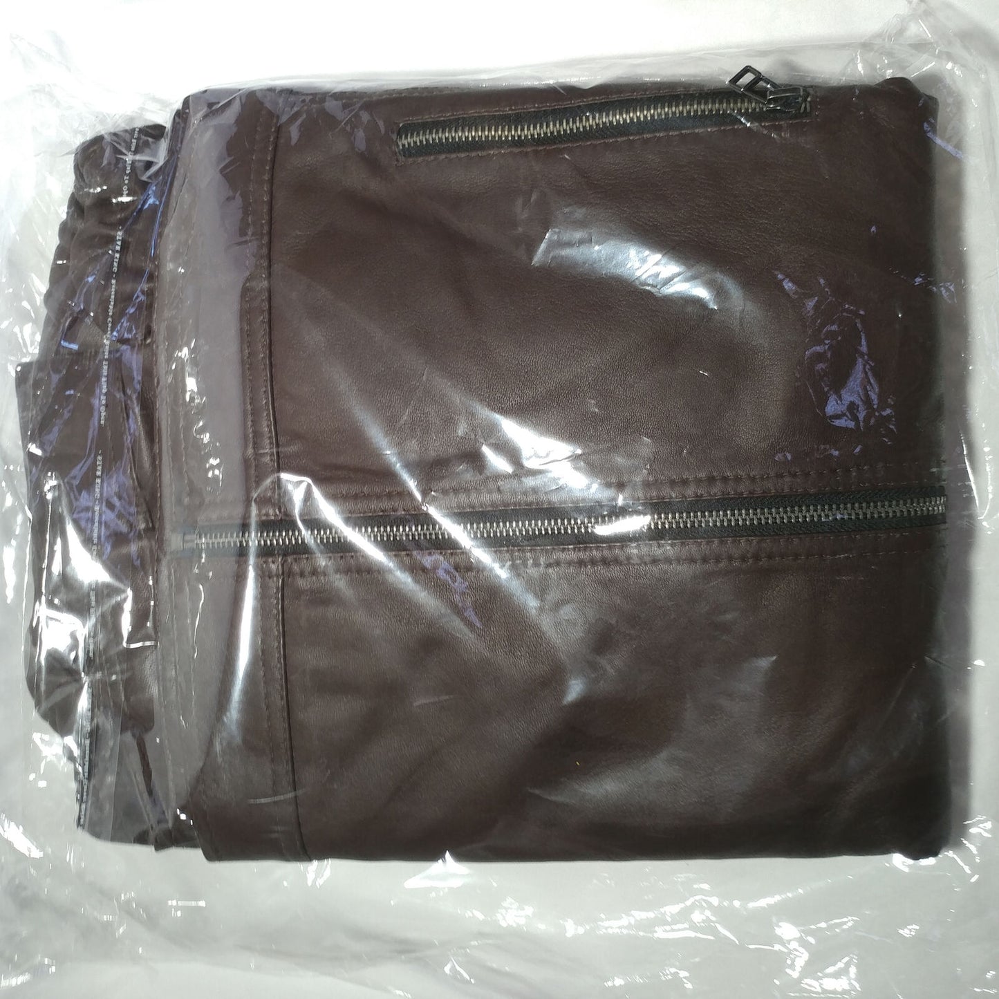 Decimal | Men's Brown Leather Jacket | Size: Large | Style:U60-L | NEW