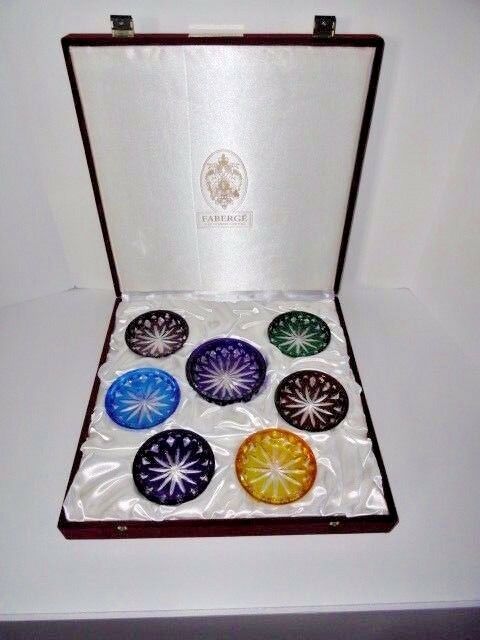 Faberge Crystal Colored Coasters