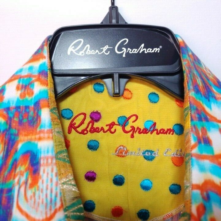 Robert Graham - Colorful Long Sleeve - Men's Medium Button Down Classic Fit