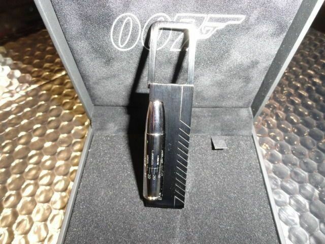 st dupont james bond 007 black pvd key ring