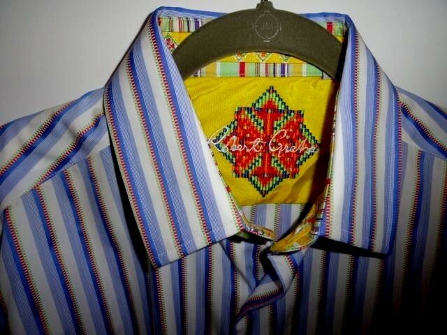 Robert Graham Fine Stripe Long Sleeve Shirt Size Medium