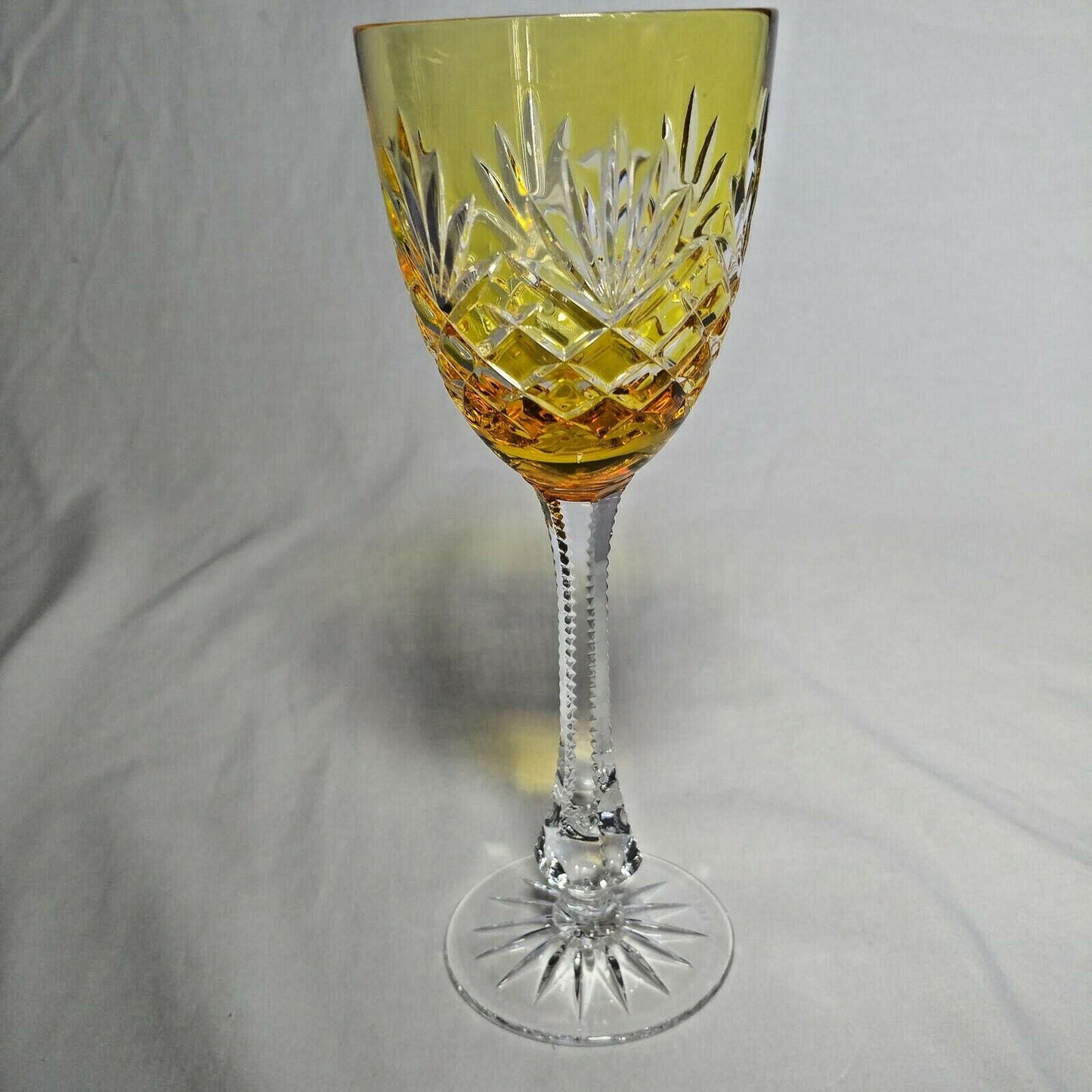 Faberge Odessa Yellow Crystal Glass