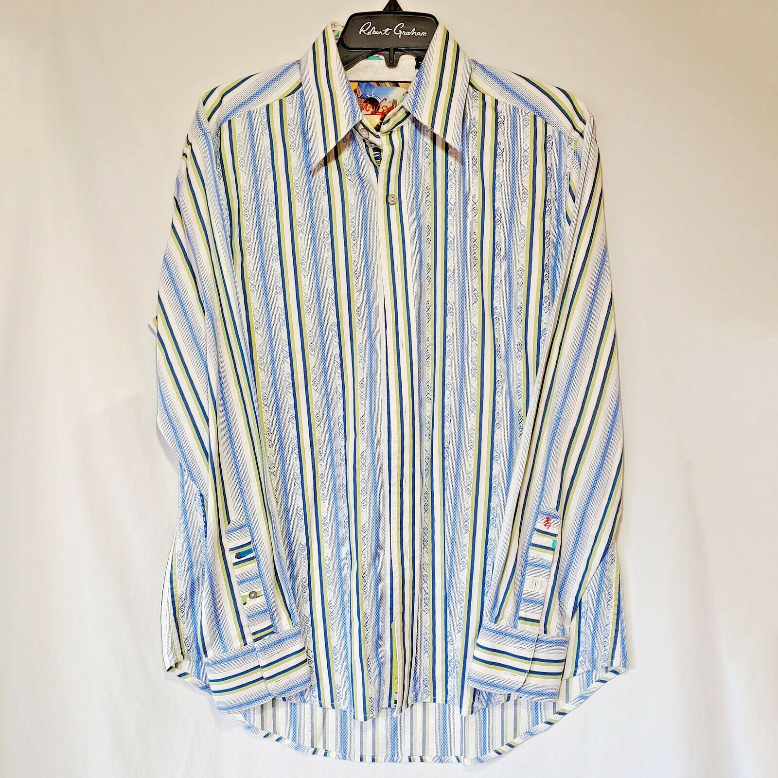 Robert Graham - Colorful Long Sleeve - Men's Medium Button Down Classic Fit