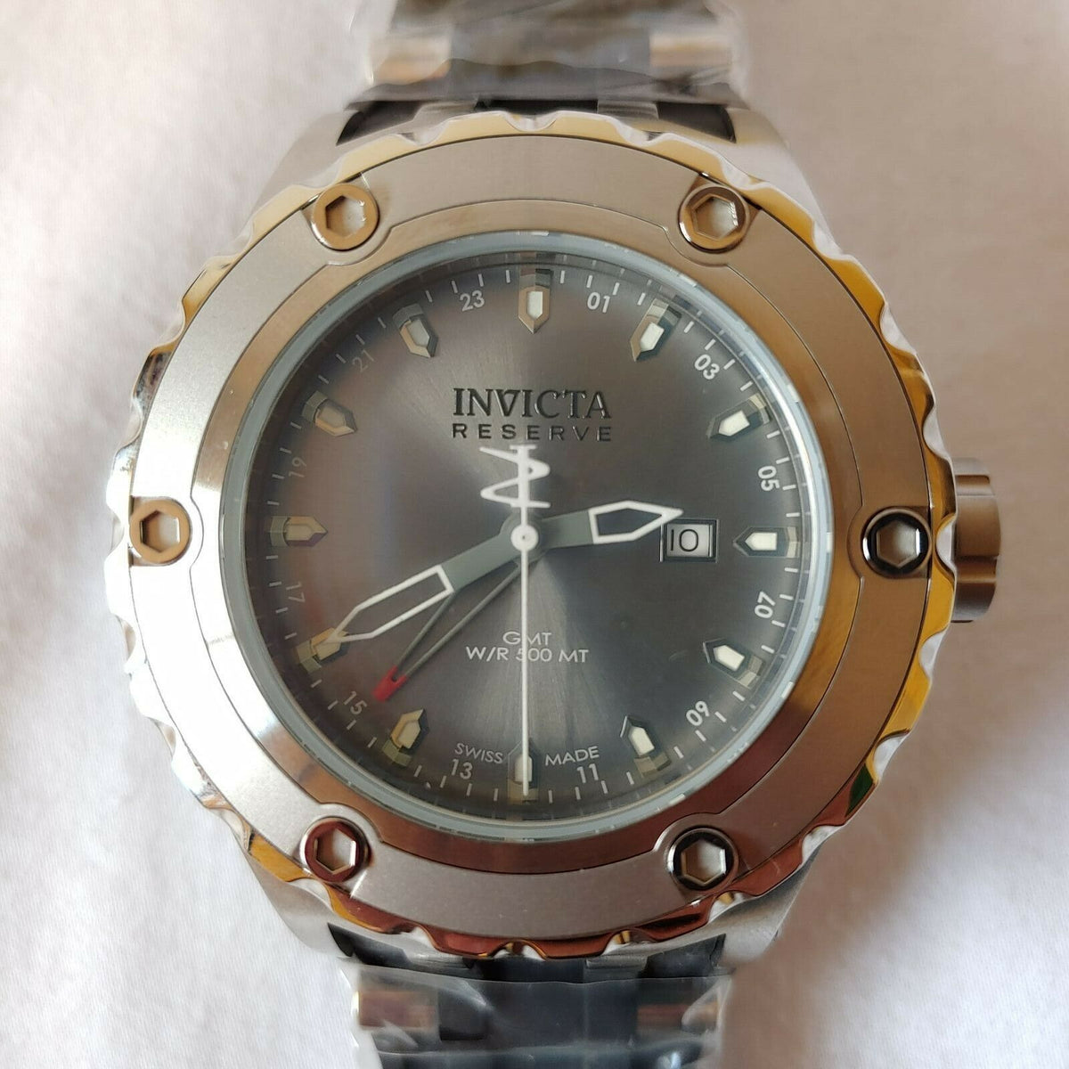 INVICTA SUBAQUA QUARTZ WATCH - STAINLESS STEEL CASE WITH GREY TONE RUBBER BAND